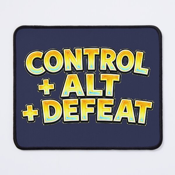 Item preview, CONTROL ALT DEFEAT Funny Programmer Typography designed and sold by Mac Sketches.