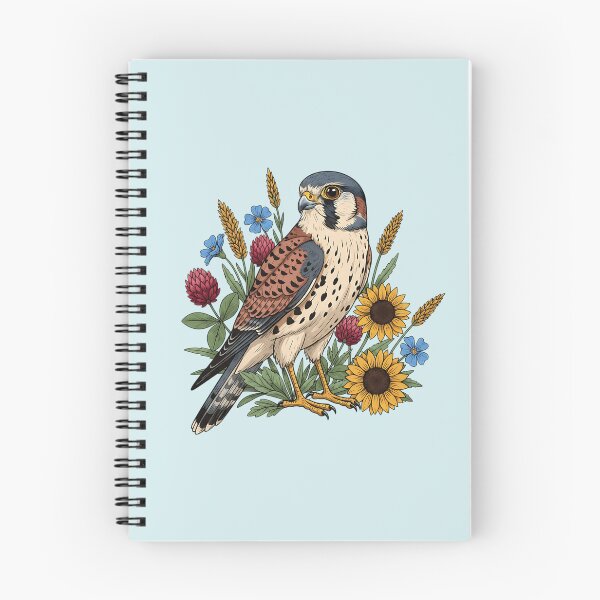 Item preview, Botanical American Kestrel Country Meadow  designed and sold by BirdsnStuff.