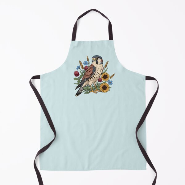 Item preview, Botanical American Kestrel Country Meadow  designed and sold by BirdsnStuff.