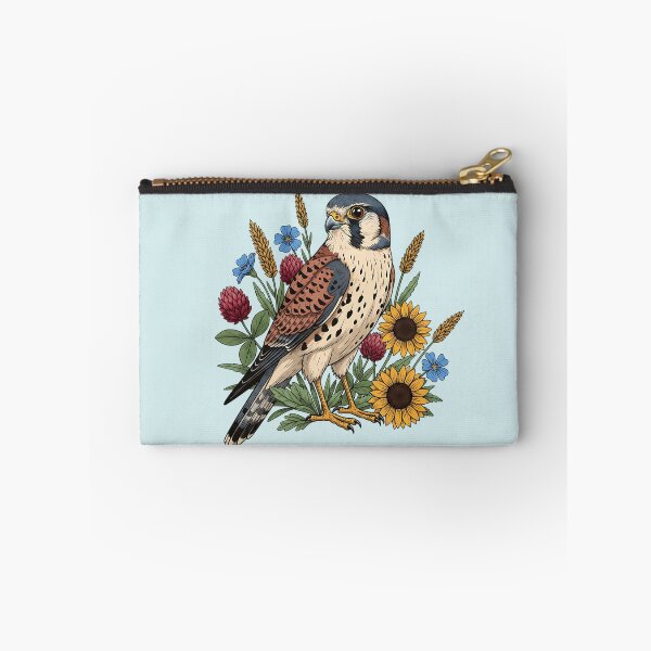 Item preview, Botanical American Kestrel Country Meadow  designed and sold by BirdsnStuff.
