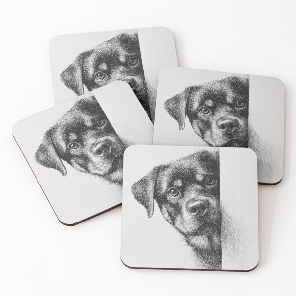 Item preview, Curious Peeking rottweiler designed and sold by lautir.