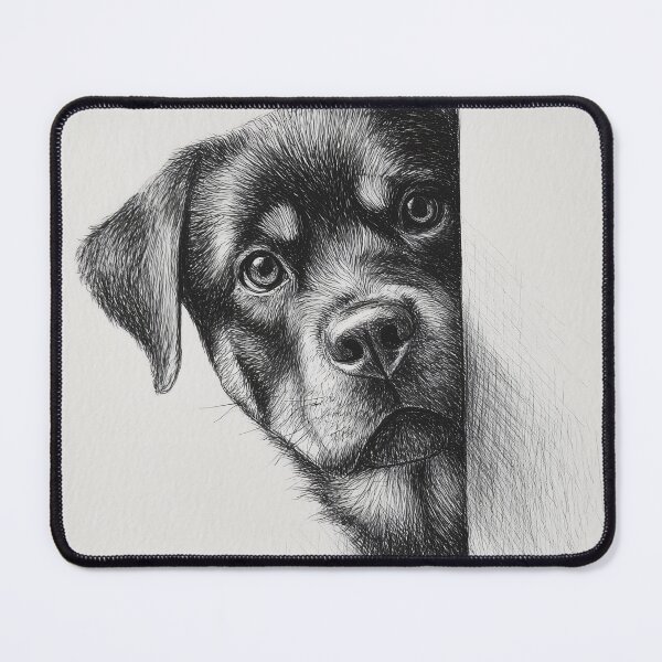 Item preview, Curious Peeking rottweiler designed and sold by lautir.