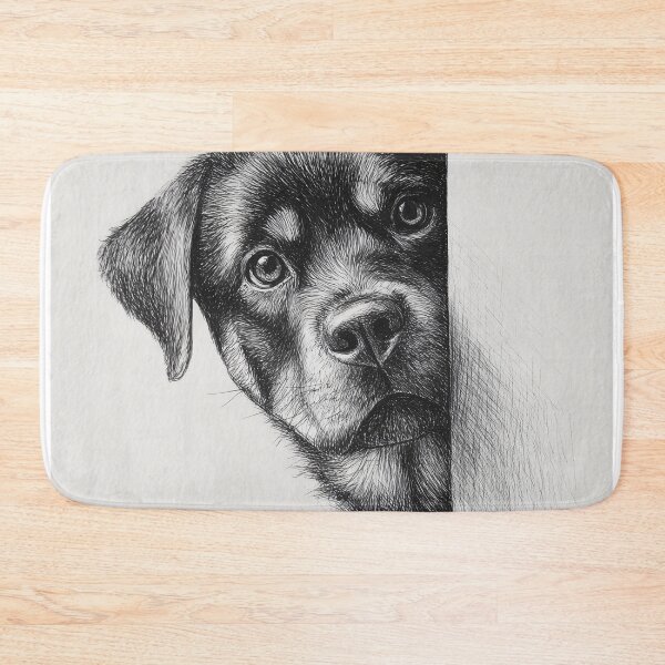 Item preview, Curious Peeking rottweiler designed and sold by lautir.