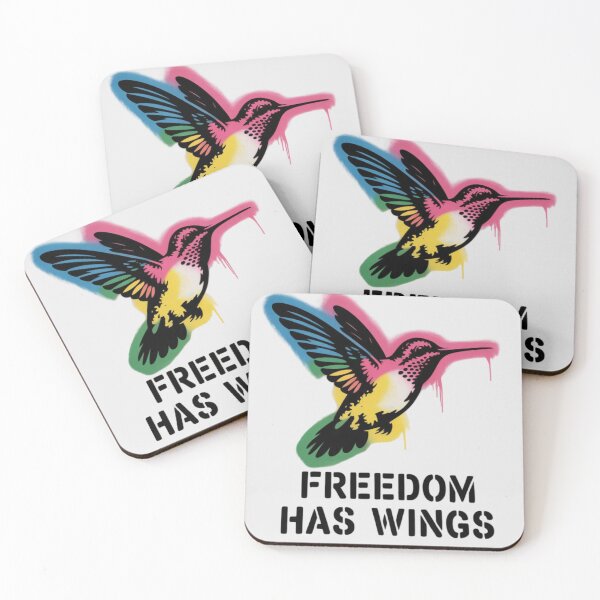 Item preview, Banksy Hummingbird - Freedom has wings designed and sold by 123ks.
