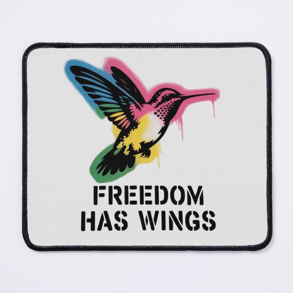 Item preview, Banksy Hummingbird - Freedom has wings designed and sold by 123ks.