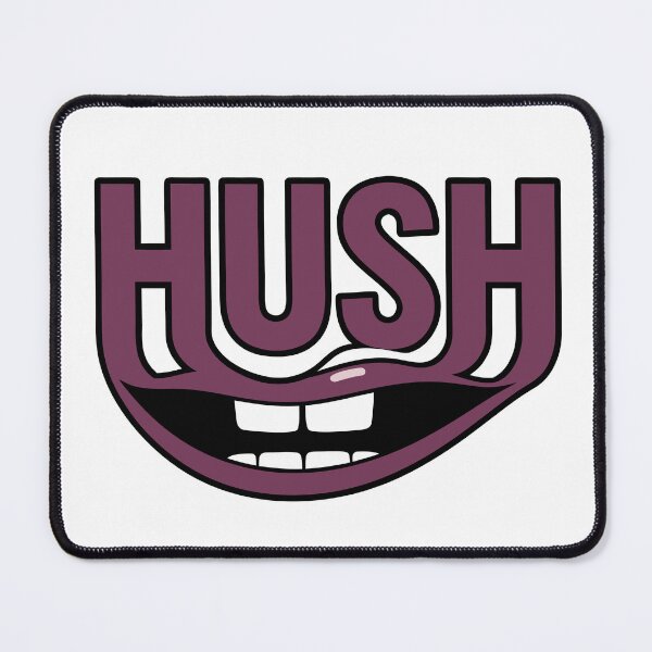 Item preview, HUSH Big Talk - Soft Brutalist Mouth Typography Graphic Tee designed and sold by mantra2023.