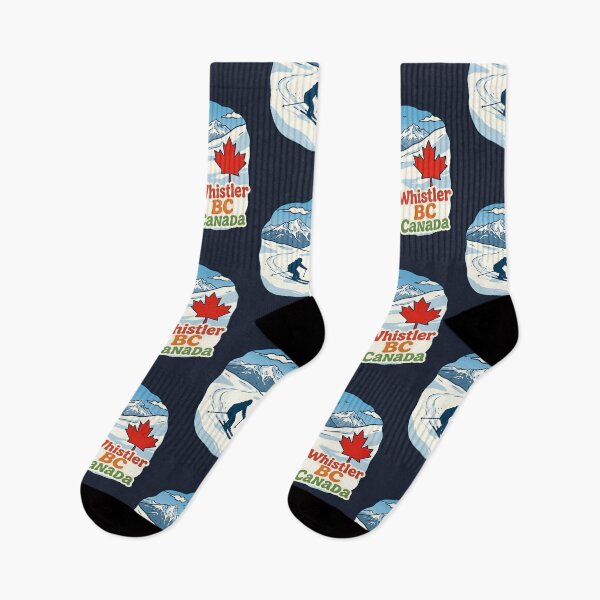 Item preview, Whistler BC Canada Cute Skiing Winter Mountain Resort  designed and sold by HowToCanadian.