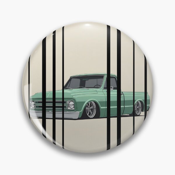 Item preview, Chevrole C10 1967 Chevy C10, lowered stance, mint green paint chrome trim old-school garage 15 designed and sold by Neon G.