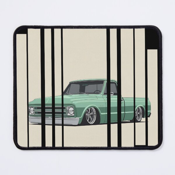 Item preview, Chevrole C10 1967 Chevy C10, lowered stance, mint green paint chrome trim old-school garage 15 designed and sold by Neon G.