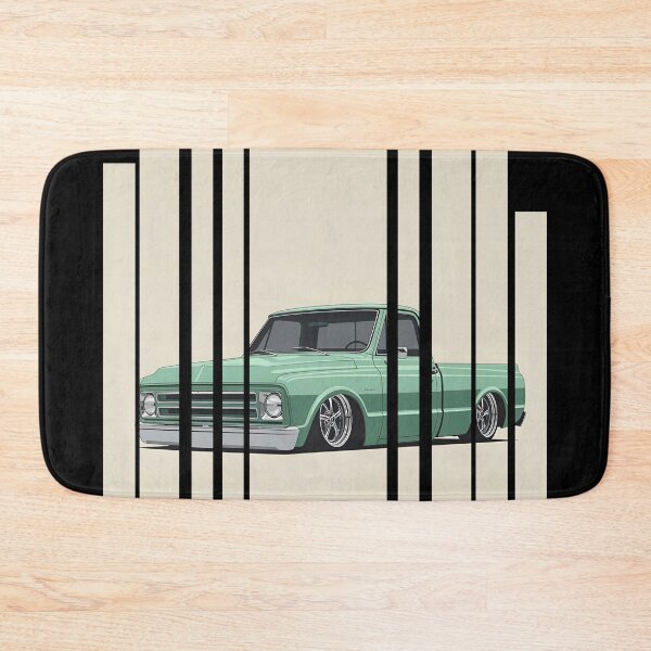 Item preview, Chevrole C10 1967 Chevy C10, lowered stance, mint green paint chrome trim old-school garage 15 designed and sold by Neon G.