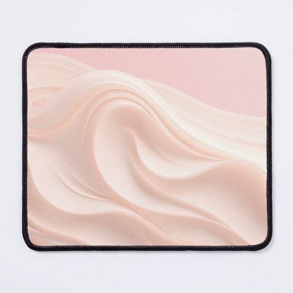 Item preview, Luxurious Blush Pink Silk Satin Waves Abstract Art designed and sold by IntelliMindDesigns.