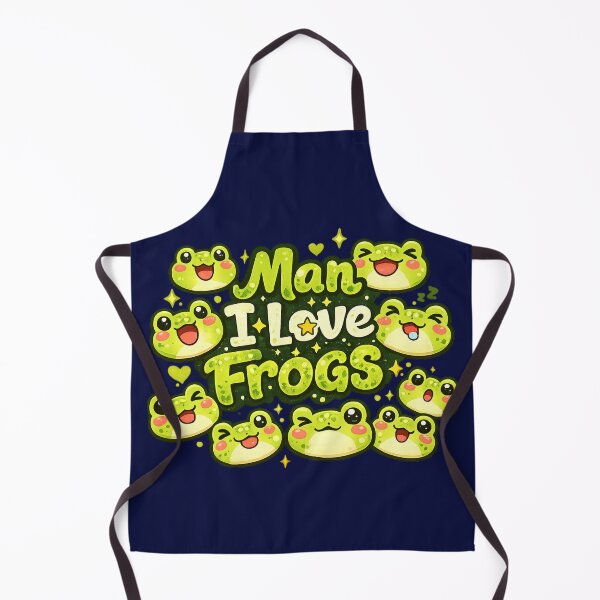 Item preview, Man I Love Frogs – Bold Kawaii Typography Frog Art | Frog Lover Funny Gift designed and sold by irfanshikh.