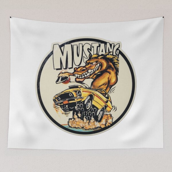 Item preview, A MUSTANG SHIFTING HIS 4-SPEED COBRA JET YELLOW MUSTANG designed and sold by V3GFX.