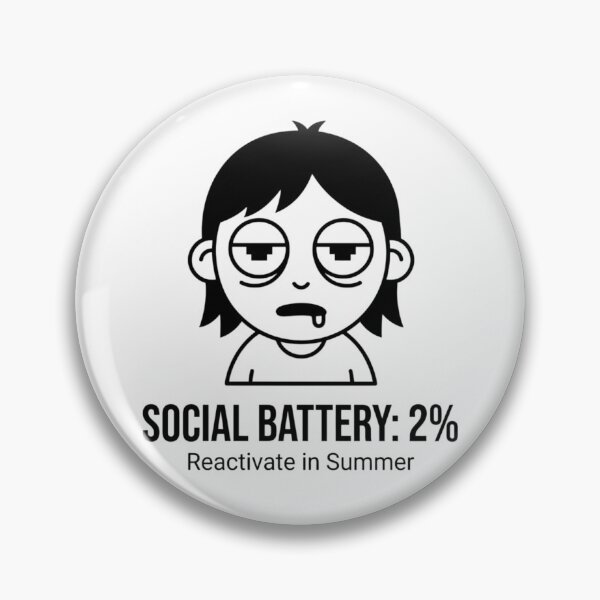 Item preview, Social Battery 2% designed and sold by Joruproyect.