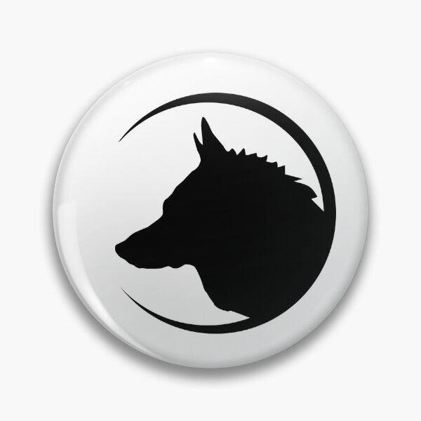 Item preview, Wolf Head and Moon Crescent designed and sold by MagnoliaLake.