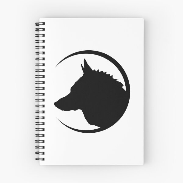 Item preview, Wolf Head and Moon Crescent designed and sold by MagnoliaLake.