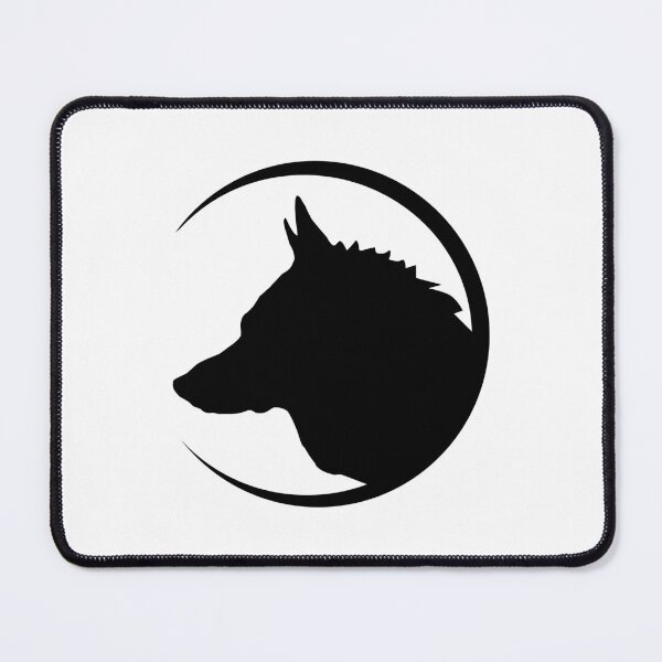 Item preview, Wolf Head and Moon Crescent designed and sold by MagnoliaLake.