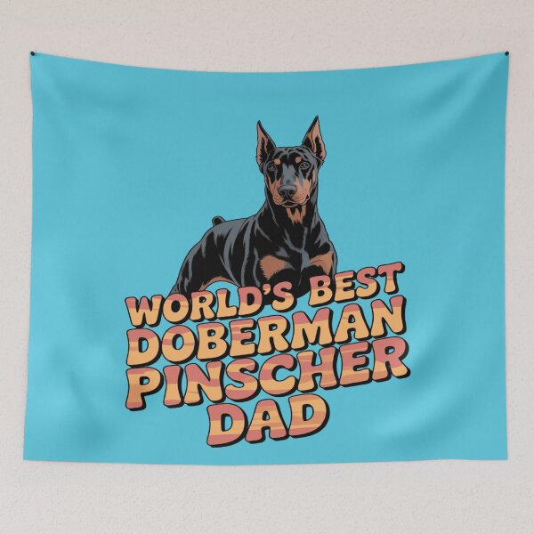 Item preview, Dog Pet Owner Art Design World's Best Doberman Pinscher Dad designed and sold by fantasticdesign.