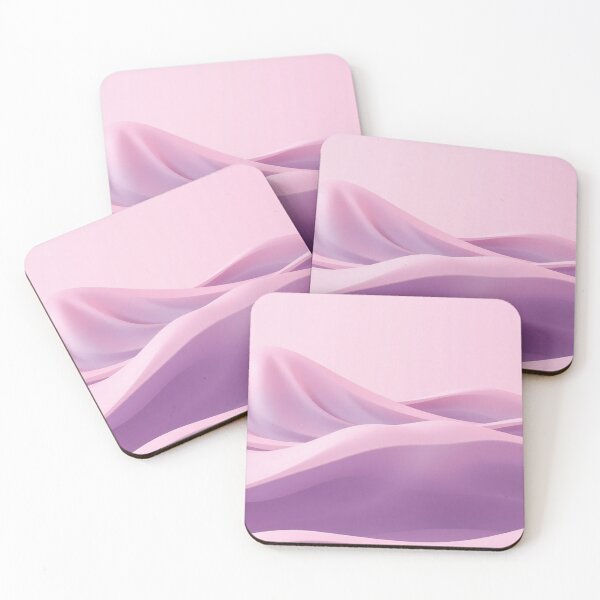 Item preview, Luxurious Pink Purple Ombre Silk Satin Waves designed and sold by IntelliMindDesigns.