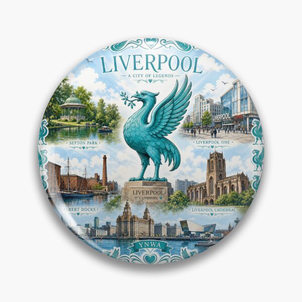 Item preview, Liverbird Collage designed and sold by Talpha.