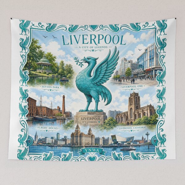 Item preview, Liverbird Collage designed and sold by Talpha.