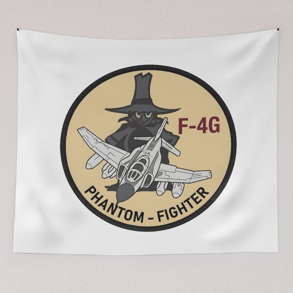 Item preview, F-4G Wild Weasel Phantom Fighter Military Patch Graphic designed and sold by CharlieDesings.