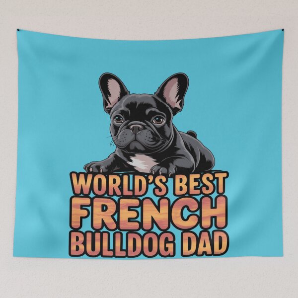 Item preview, Dog Pet Owner Art Design World's Best French Bulldog Dad designed and sold by fantasticdesign.