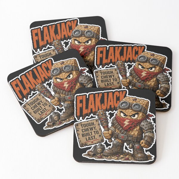 Item preview, Flakjack Funny Sticker | Wasteland Oat Bar Survivor designed and sold by Snackwave Ninety.