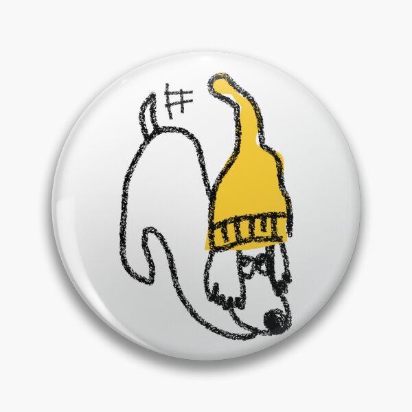 Item preview, DOG IN YELLOW BEANIE designed and sold by declash.