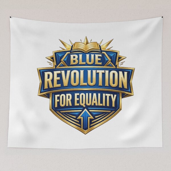 Item preview, Blue Revolution for Equality Typography  designed and sold by ArtsyExplorer.
