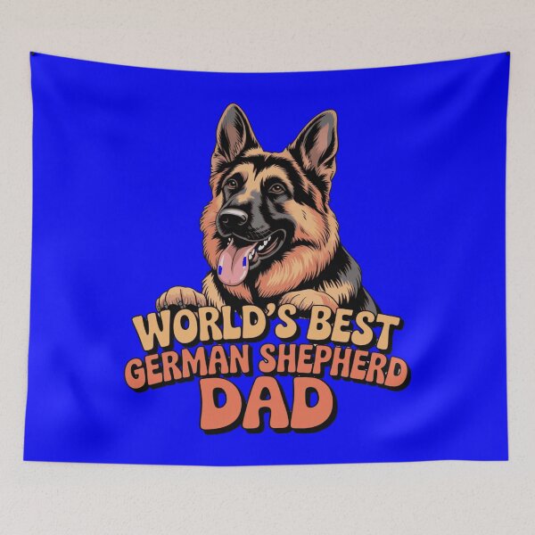 Item preview, Dog Pet Owner Art Design World's Best German Shepherd Dad designed and sold by fantasticdesign.