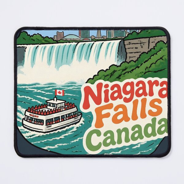 Artikelvorschau, Niagara Falls, Ontario, Kanada: Niedliche, farbenfrohe Skyline-Landschaft entworfen und verkauft von HowToCanadian.