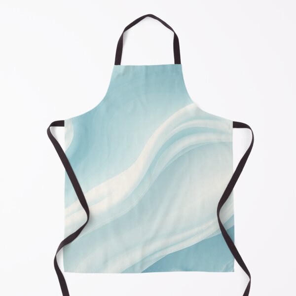 Item preview, Luxurious Light Blue Turquoise Silk Satin Waves designed and sold by IntelliMindDesigns.