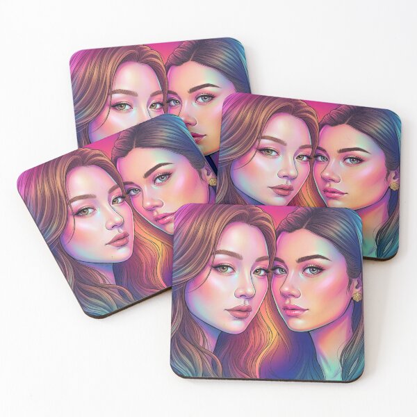 Item preview, Doppelganger LenaMiu Thai GL Tv Series Lgbtq+ WLW Decor Poster Print Art Comic designed and sold by Mind Space.