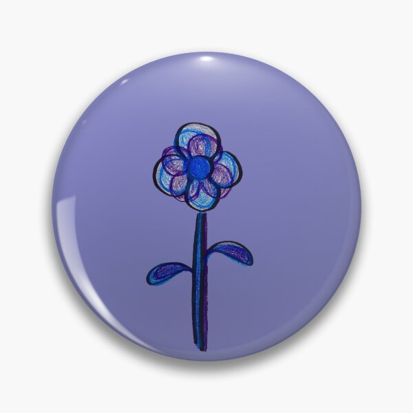 Item preview, Flower, blue designed and sold by r333l.art.