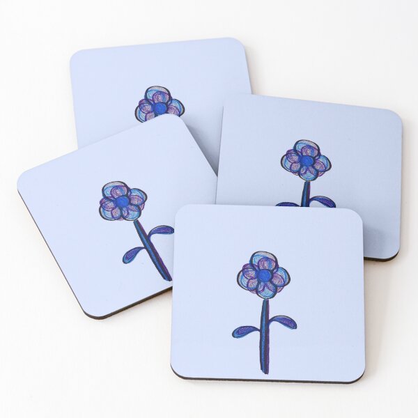 Item preview, Flower, blue designed and sold by r333l.art.