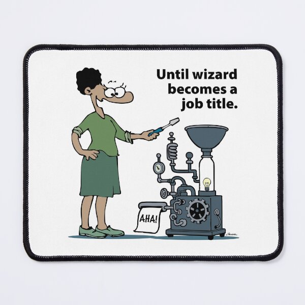Item preview, Engineer Cartoon Woman designed and sold by DoubleCap Design.