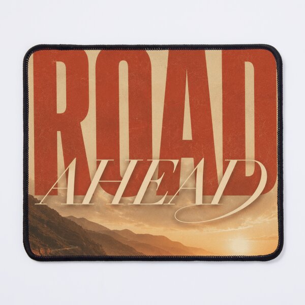 Item preview, THE ROAD AHEAD – Vintage Coastal Highway Motivational Poster designed and sold by Watchyyy.
