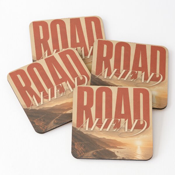 Item preview, THE ROAD AHEAD – Vintage Coastal Highway Motivational Poster designed and sold by Watchyyy.