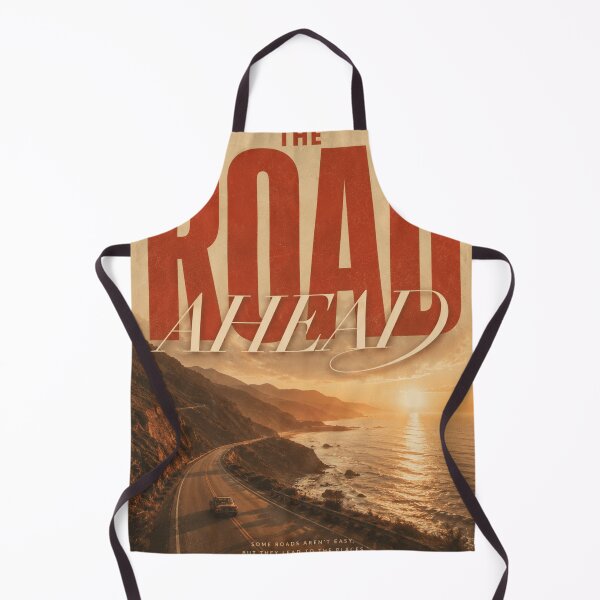 Item preview, THE ROAD AHEAD – Vintage Coastal Highway Motivational Poster designed and sold by Watchyyy.