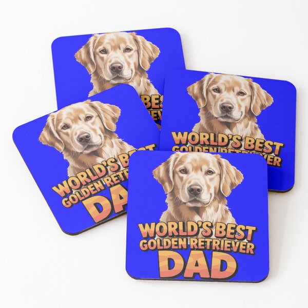 Item preview, Dog Pet Owner Art Design World's Best Golden Retriever Dad designed and sold by fantasticdesign.