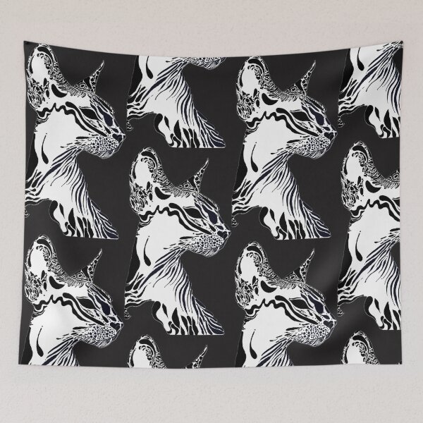 Item preview, Black and white cat designed and sold by MarussiaArt.