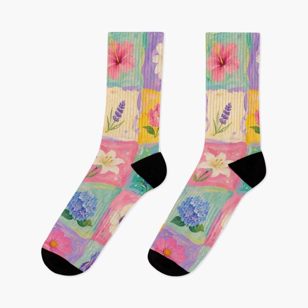 Item preview, Watercolor Floral Color Grid Pattern – Pastel Aesthetic Squares Design designed and sold by Islabonita..