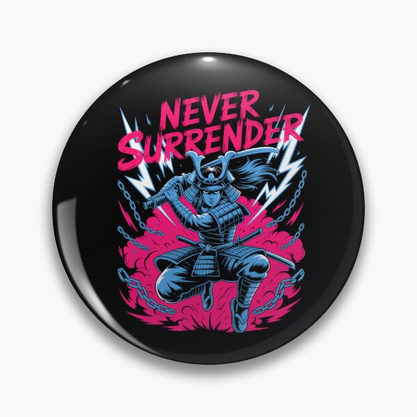 Item preview, Never Surrender Samurai Warrior – Japanese  Streetwear Design designed and sold by Art Bloom Studio.