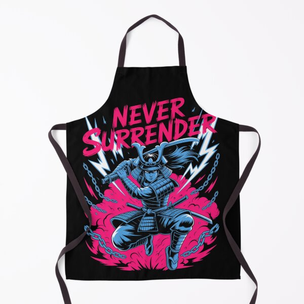 Item preview, Never Surrender Samurai Warrior – Japanese Streetwear Design designed and sold by Art Bloom Studio.