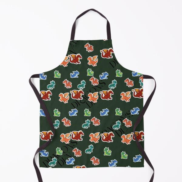 Item preview, Colorful Fantasy Dragon Pattern on Dark Green designed and sold by SubhAksara.