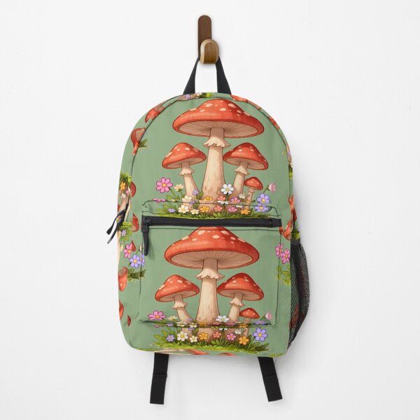 Item preview, Mushrooms With Flowers designed and sold by WrenAndWhimsy.