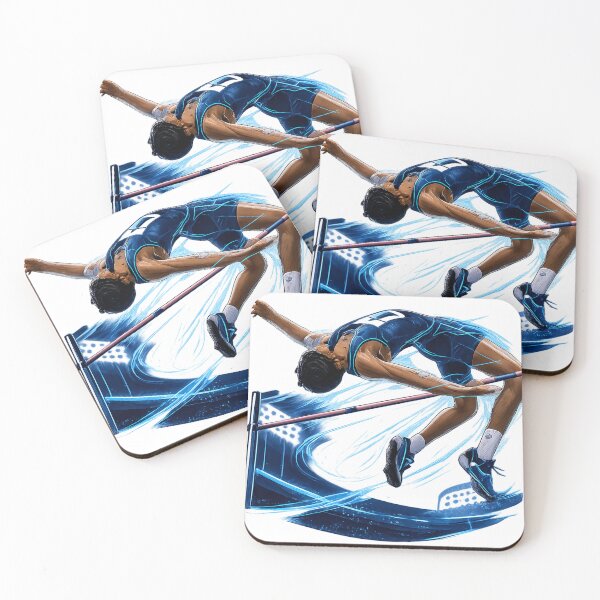 Item preview, Cyber High Jump King | Neon Athletics Olympics Art designed and sold by RAMHEARTS.