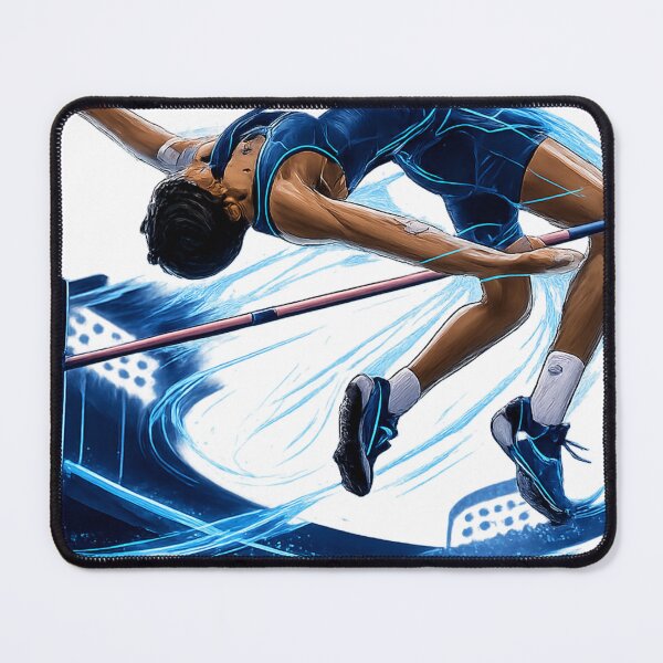 Item preview, Cyber High Jump King | Neon Athletics Olympics Art designed and sold by AiNaturalsOnly.