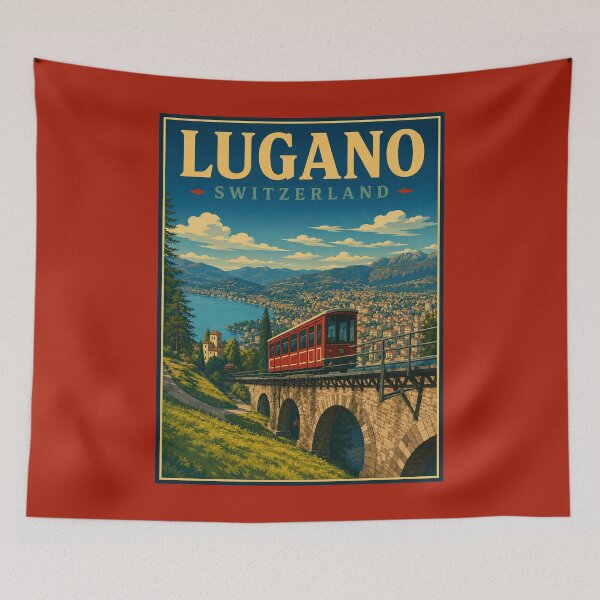 Item preview, Lugano - Switzerland designed and sold by GoodOldVintage.